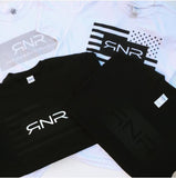 RNR White tee W/ Grey Logo